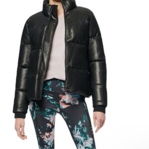 Black Puffer Jacket Marc New York women’s  large  winter heavy warm streetwear